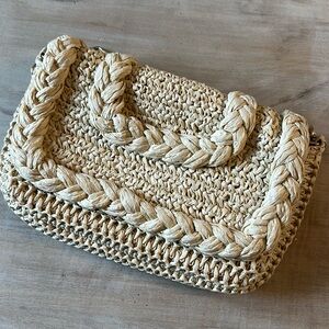 H&M Raffia Bag Clutch Purse
